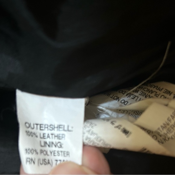 Small Zara TRF real leather black biker jacket. All zips and snaps work. - Picture 7 of 7